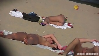 Uninhibited Couples Baring It All On Candid Beach