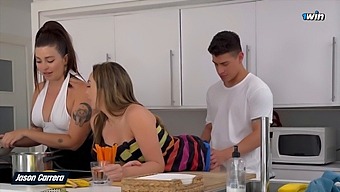 Best Friend Of My Girlfriend Stayed For A Few Days And We All Had Sex Until We Decided To Try A Threesome.