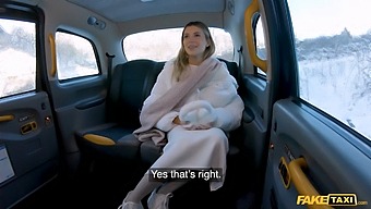A Beautiful Lingerie Model Happily Gets A Rough And Fast Fuck From The Taxi Driver.